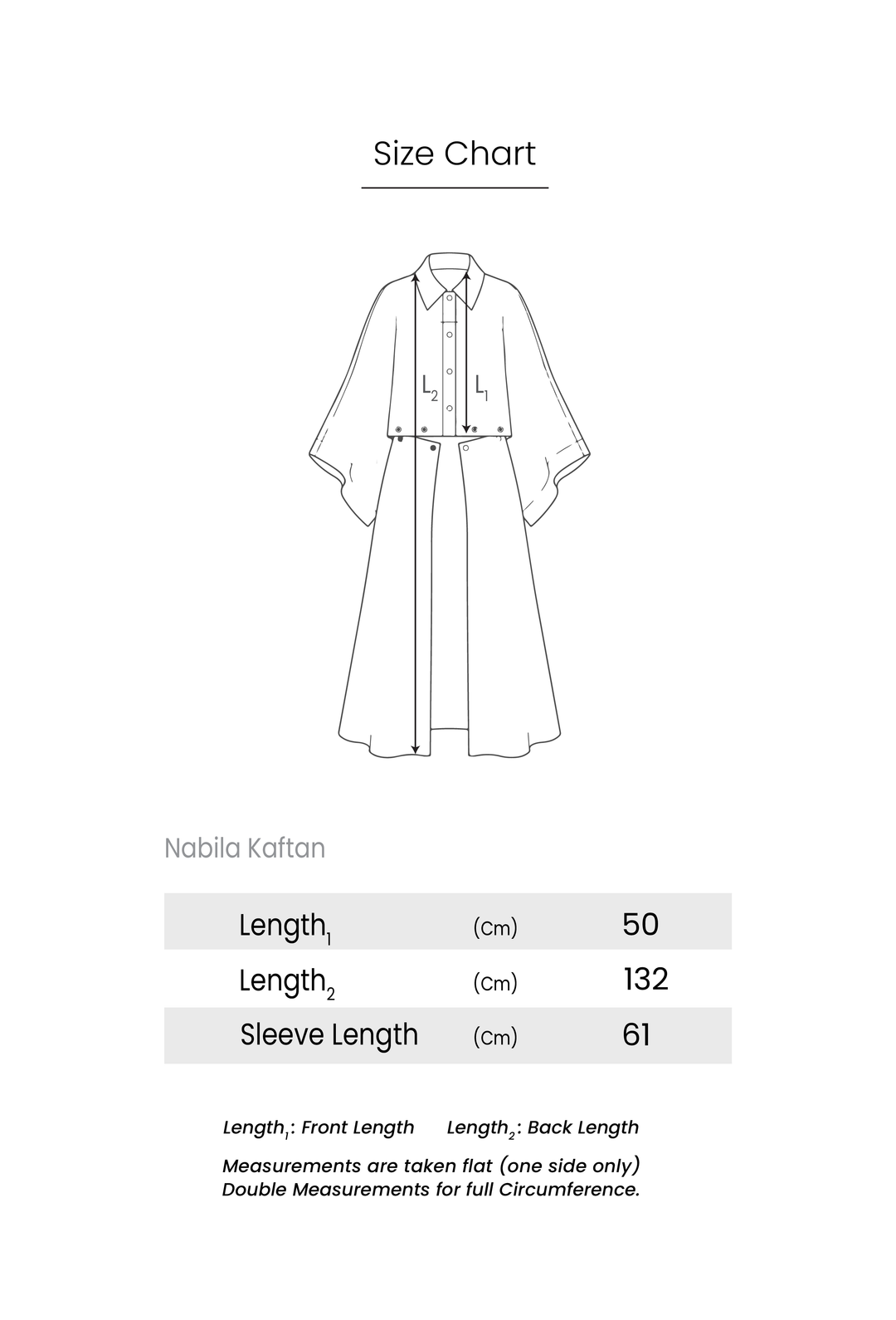 Nabila Kaftan - Dark Grey