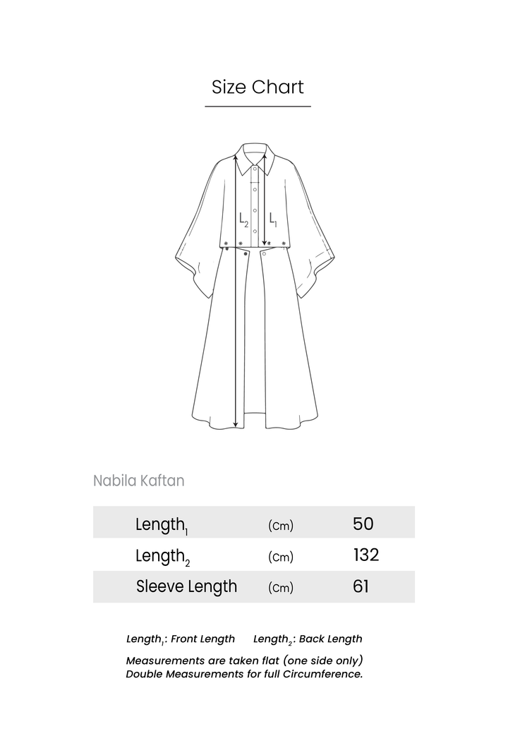 Nabila Kaftan - Dark Grey