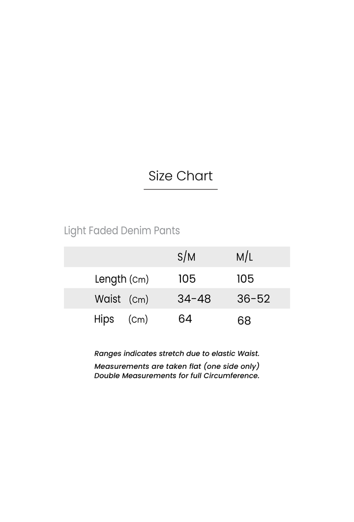 Light Faded Denim Joggers