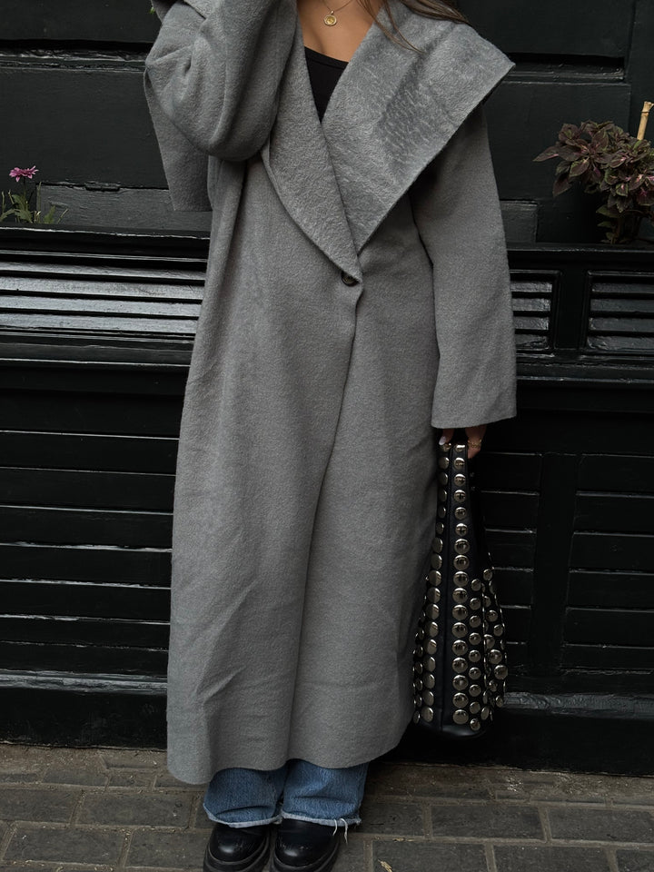 Twill Coat - Grey
