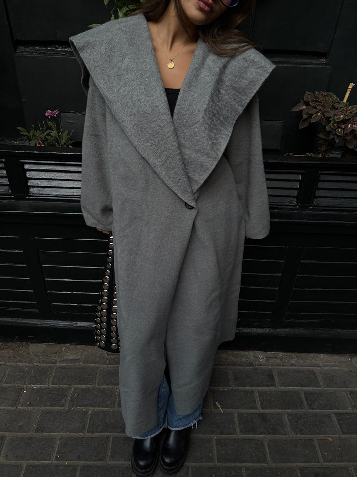 Twill Coat - Grey