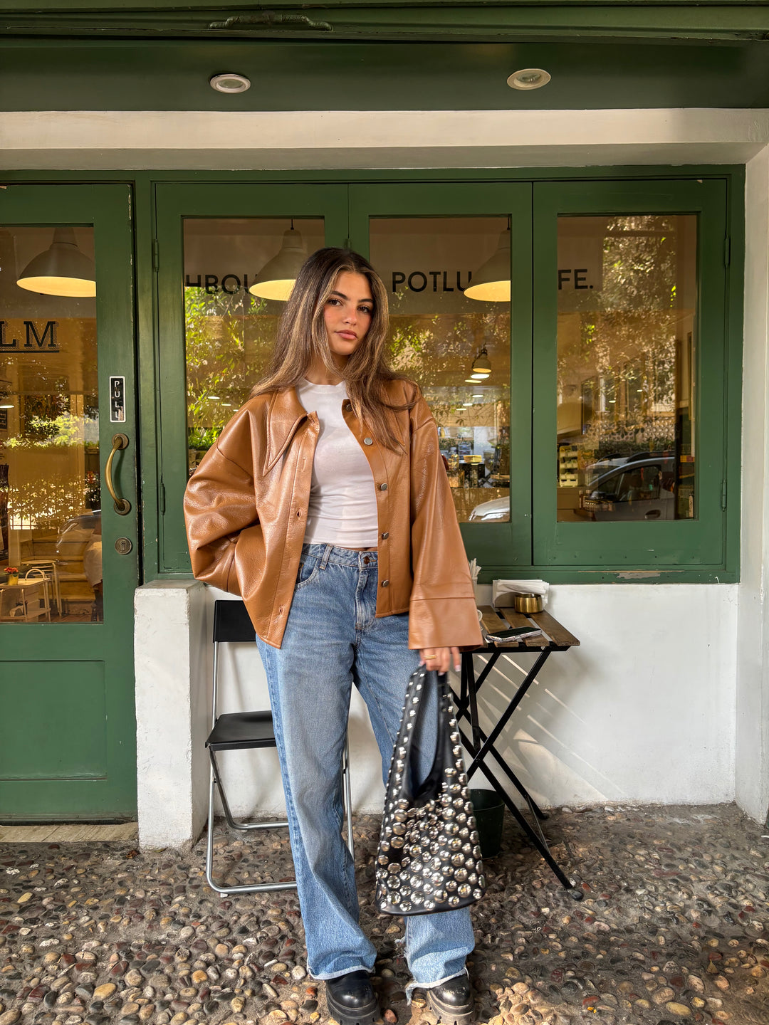 Urban Leather Jacket - Camel