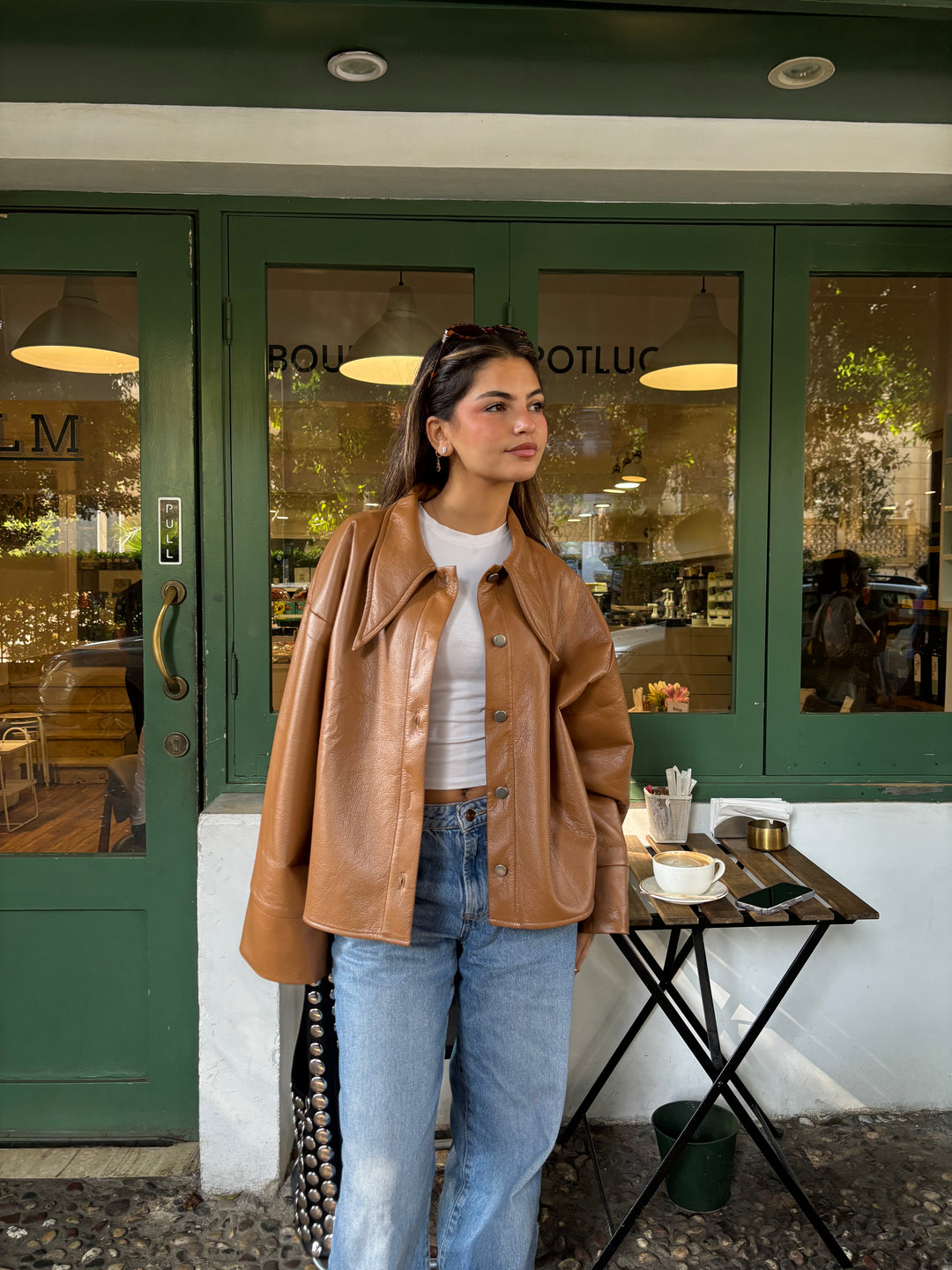 Urban Leather Jacket - Camel