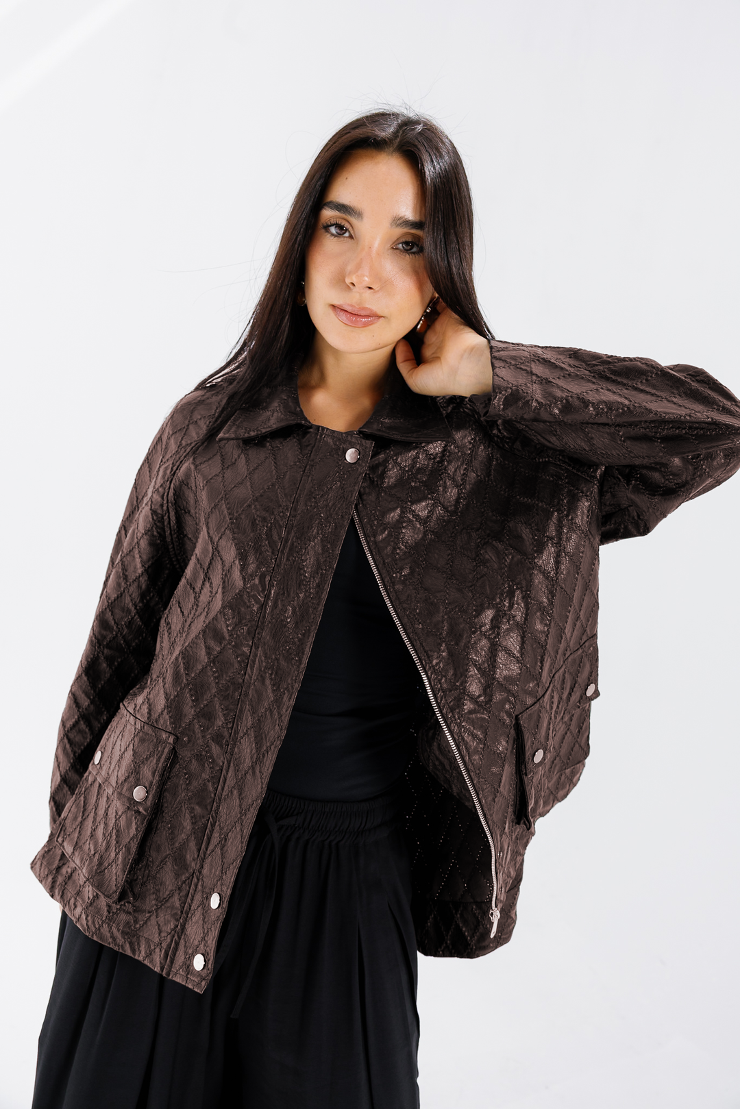 Embroided Leather Jacket - Bown (Premium Edition)