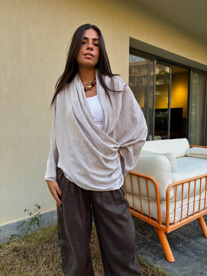 Cascade Top - Light Grey