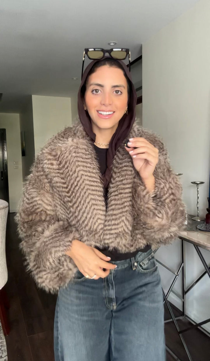 Plush Fur Jacket - Nude Beige (Premium Edition)