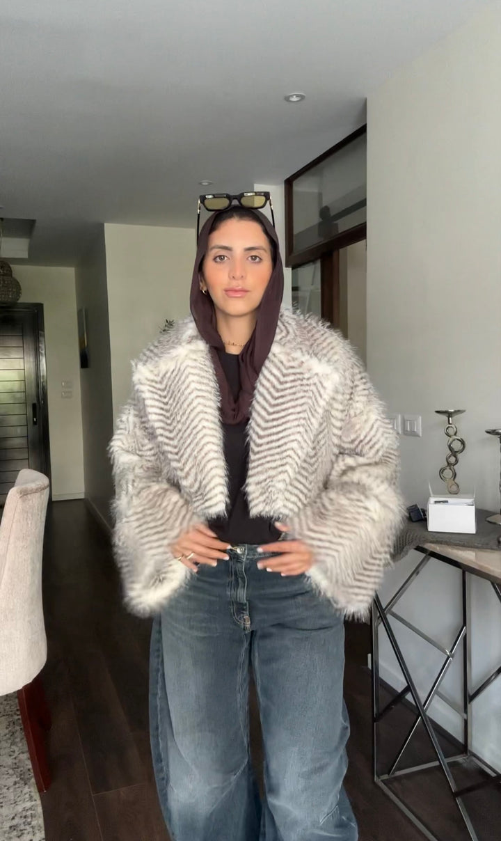 Plush Fur Jacket - Creme (Premium Edition)