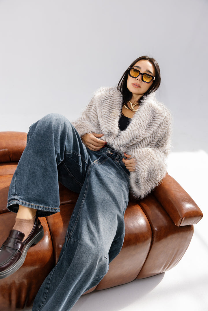 Plush Fur Jacket - Creme (Premium Edition)
