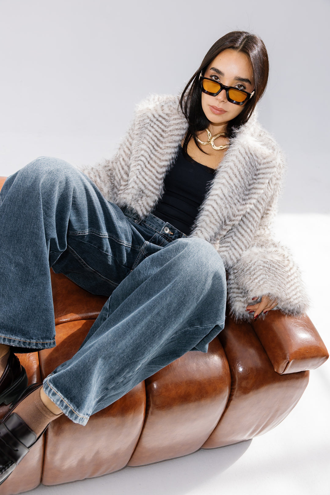 Plush Fur Jacket - Creme (Premium Edition)