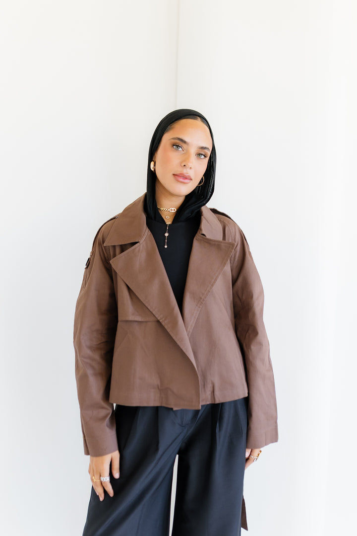 Shortline Trench Jacket - Dark Brown