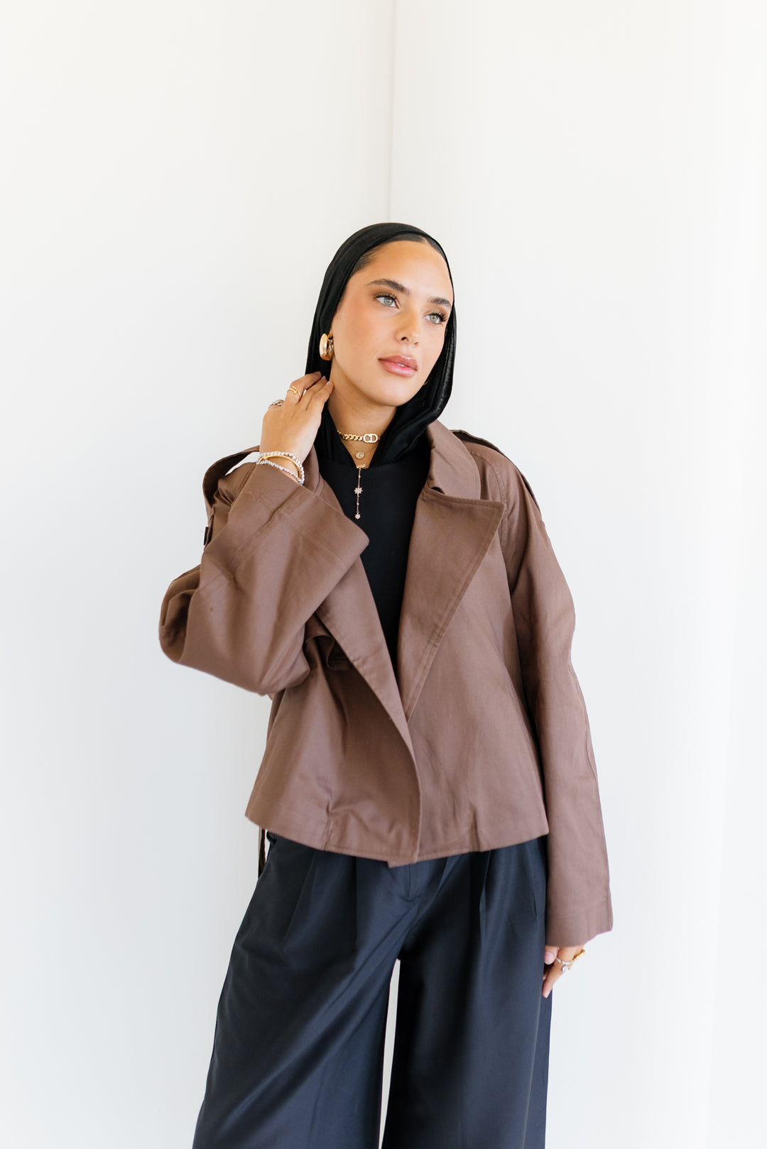Shortline Trench Jacket - Dark Brown