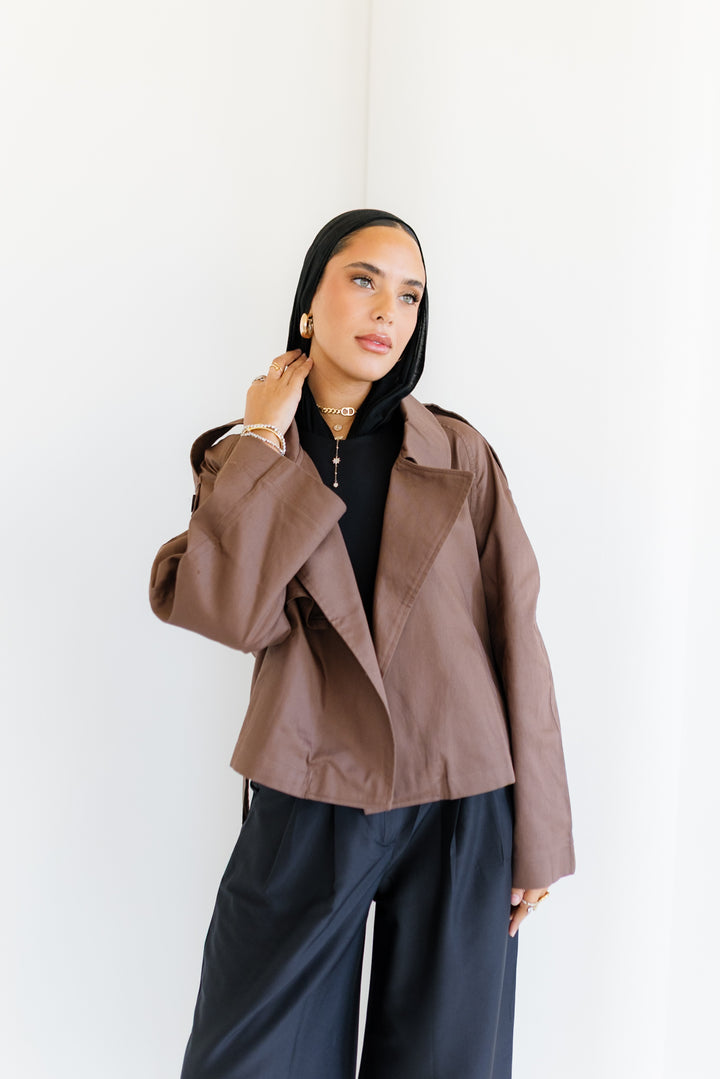 Shortline Trench Jacket - Dark Brown