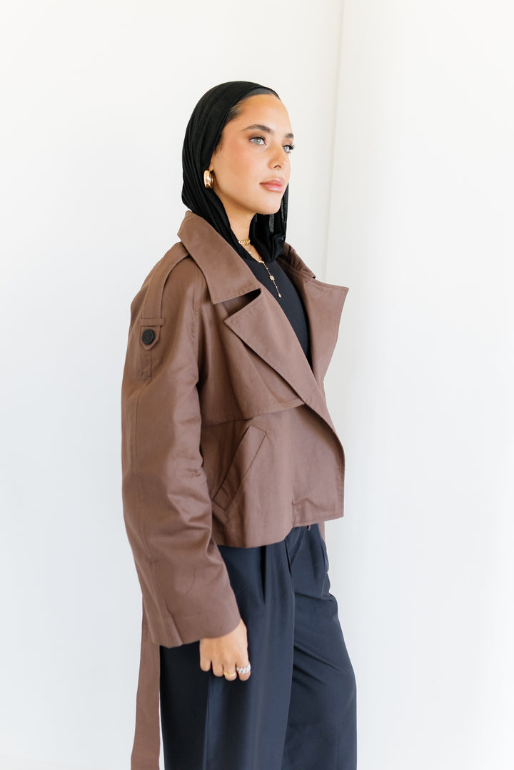 Shortline Trench Jacket - Dark Brown