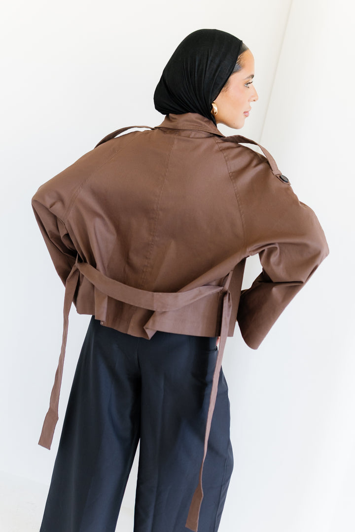 Shortline Trench Jacket - Dark Brown