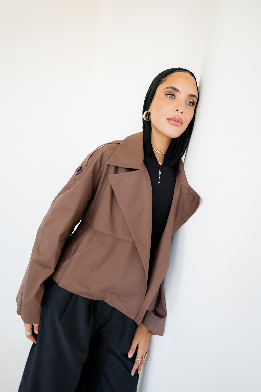 Shortline Trench Jacket - Dark Brown