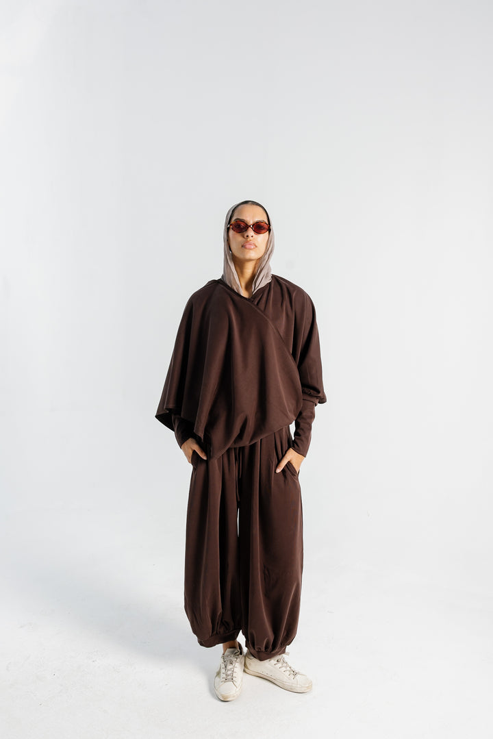 Gather Top - Brown