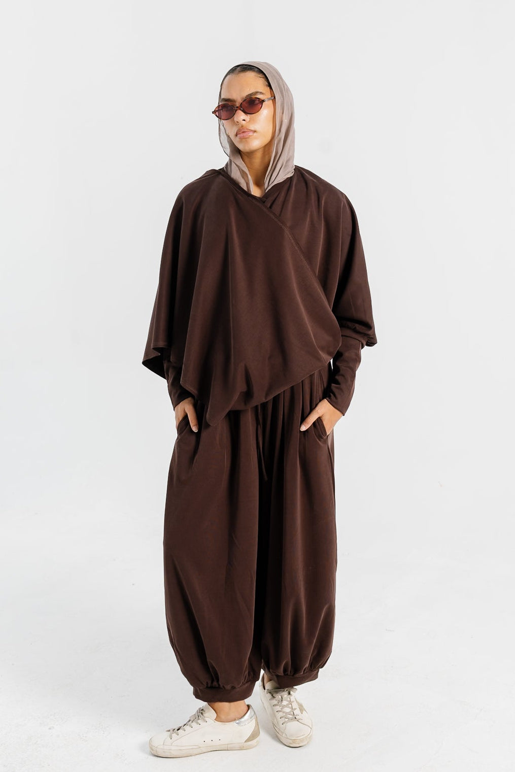 Gather Top - Brown