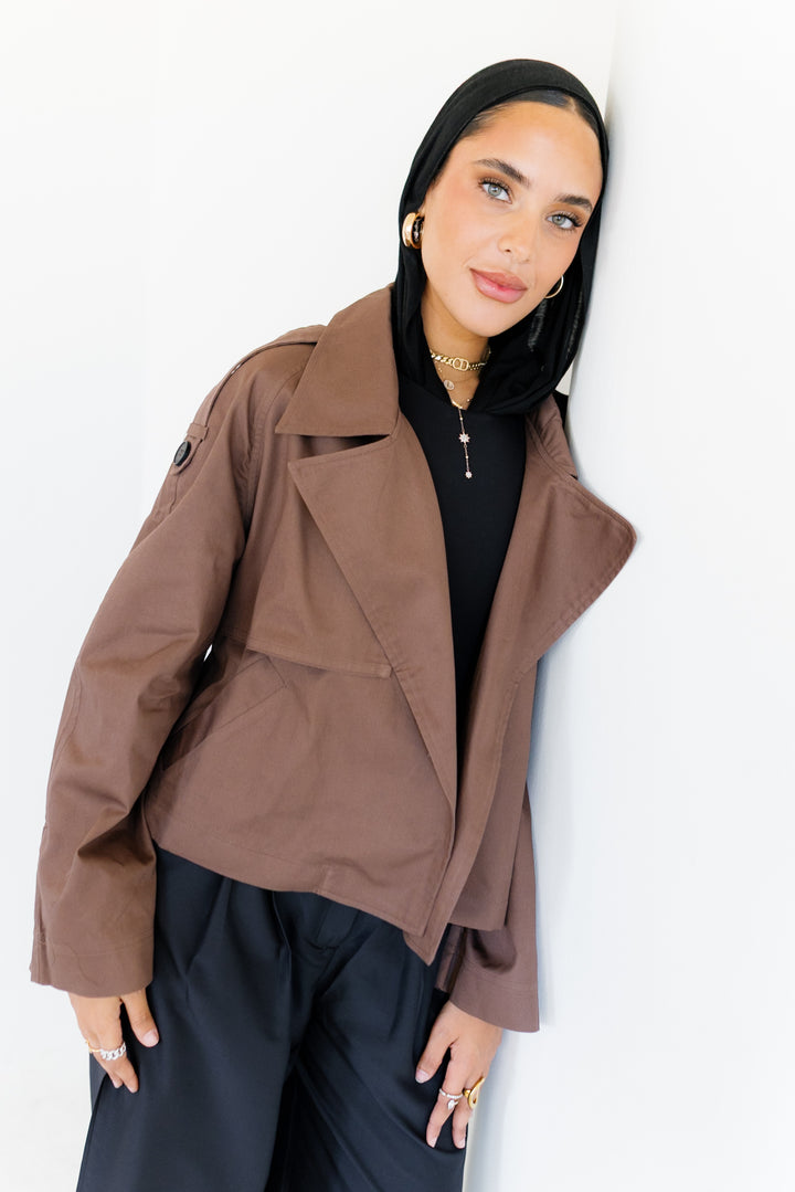 Shortline Trench Jacket - Dark Brown