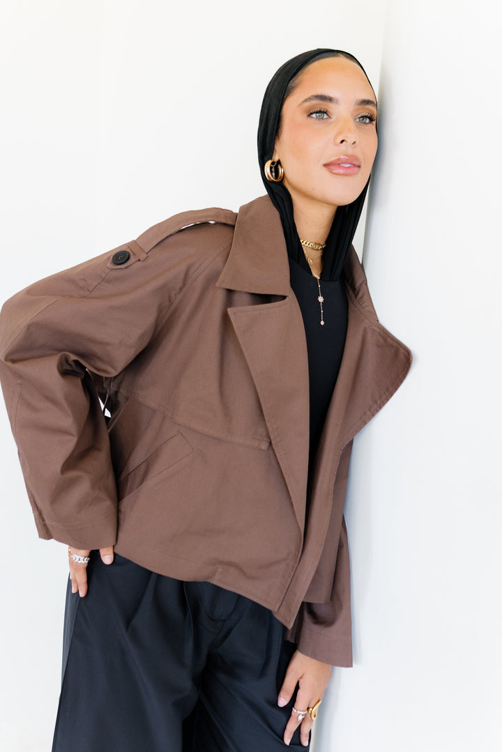 Shortline Trench Jacket - Dark Brown