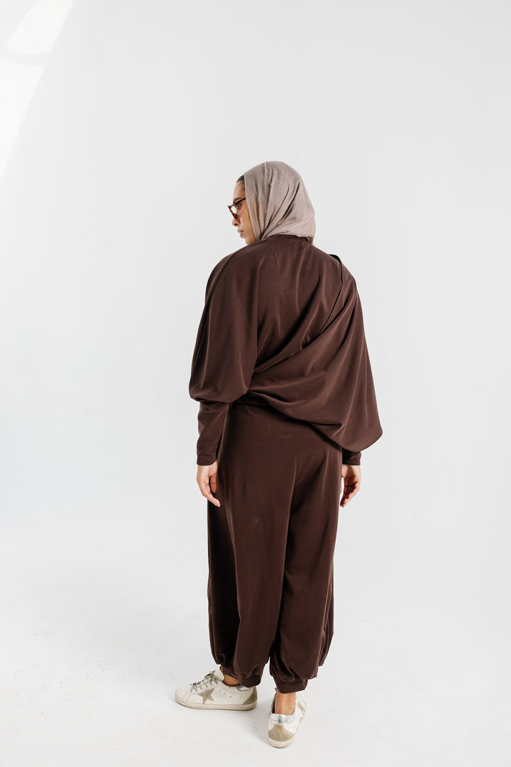Gather Top - Brown