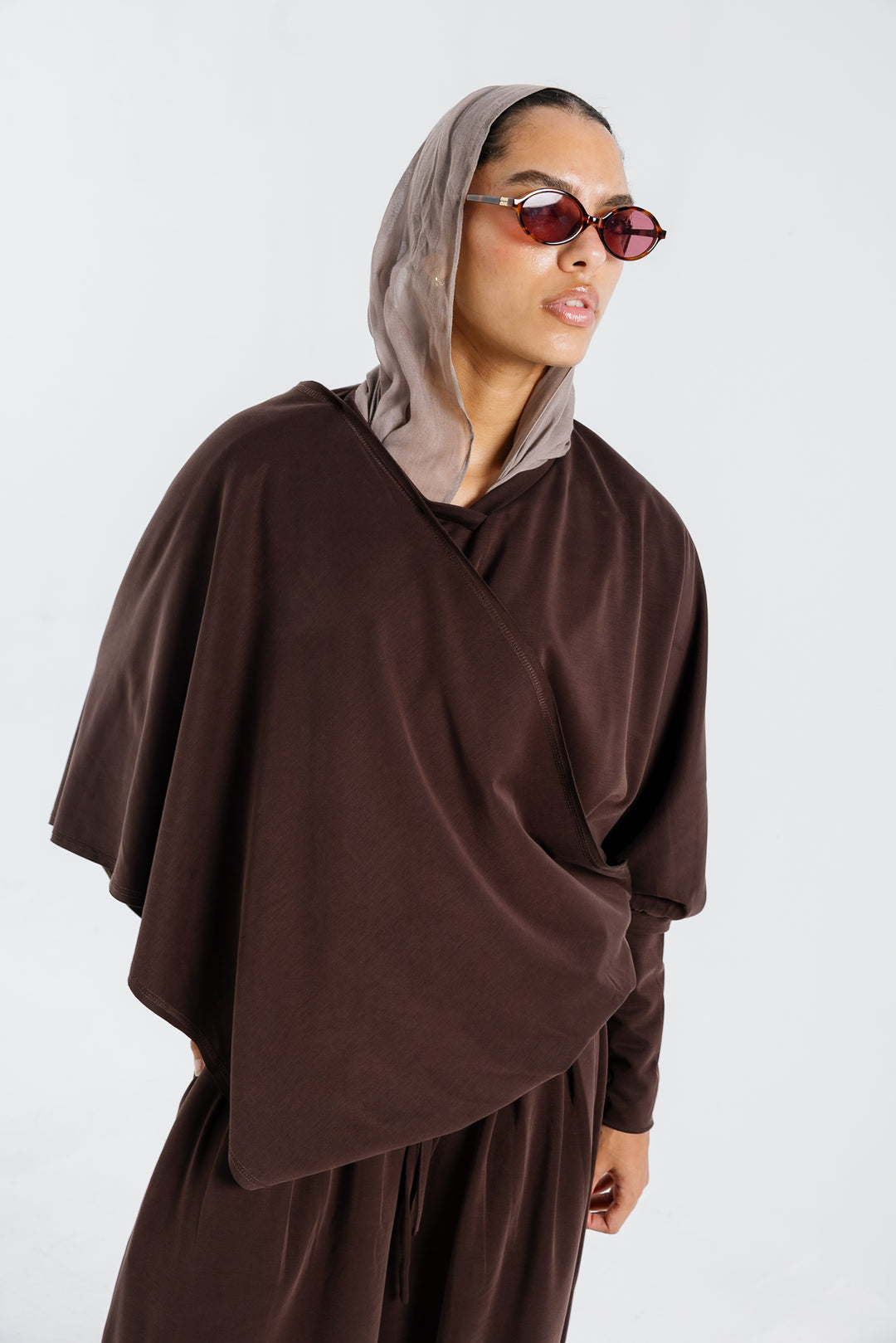 Gather Top - Brown