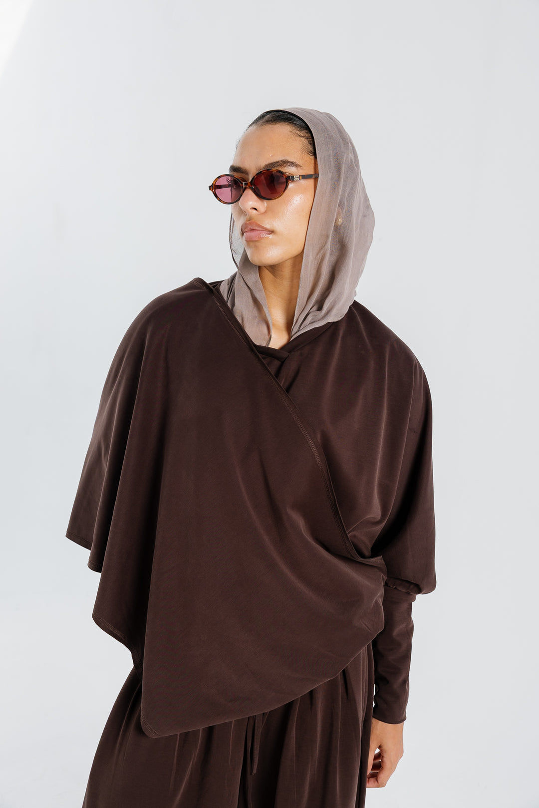 Gather Top - Brown
