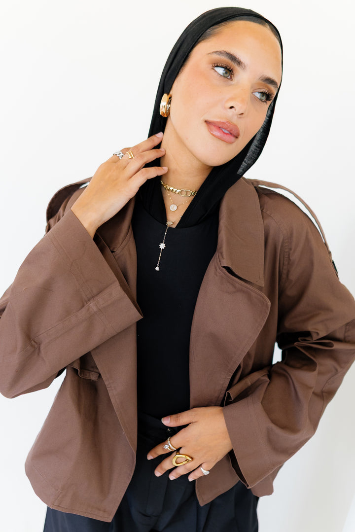 Shortline Trench Jacket - Dark Brown