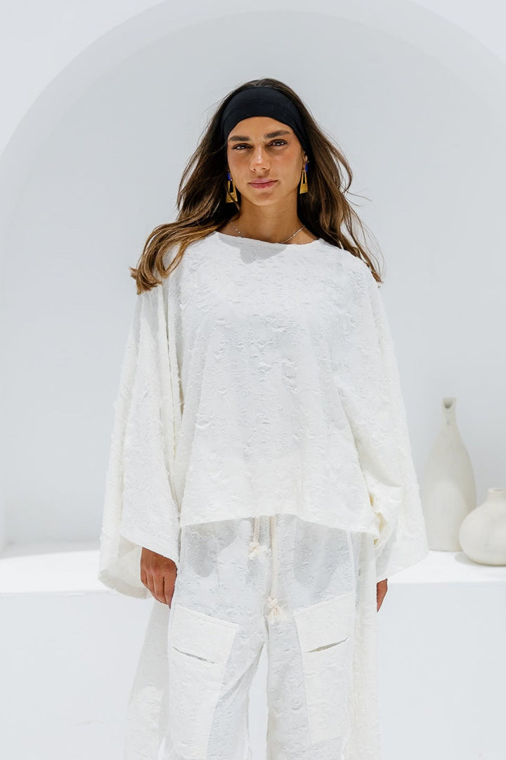 Jacquard Top - White