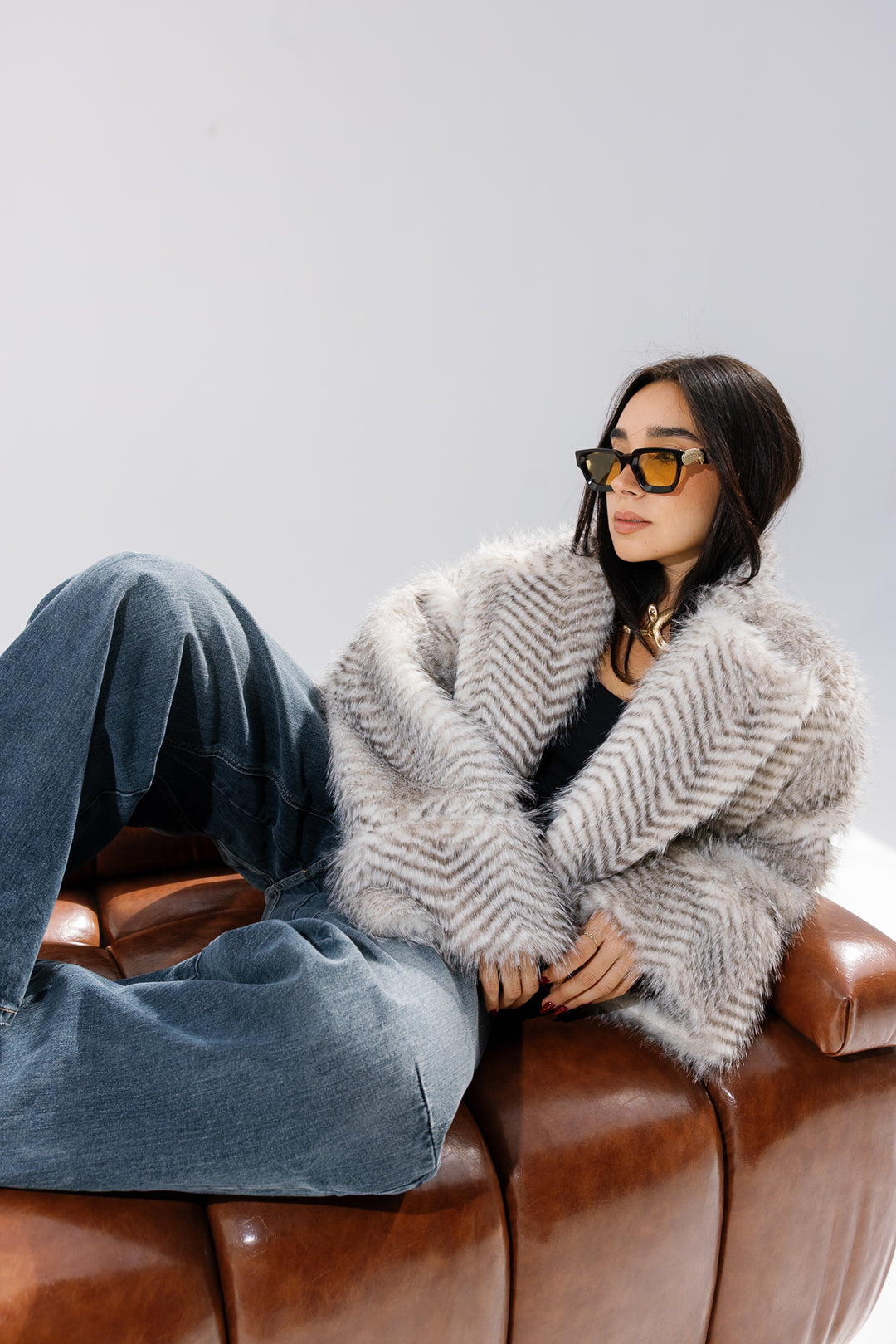 Plush Fur Jacket - Creme (Premium Edition)