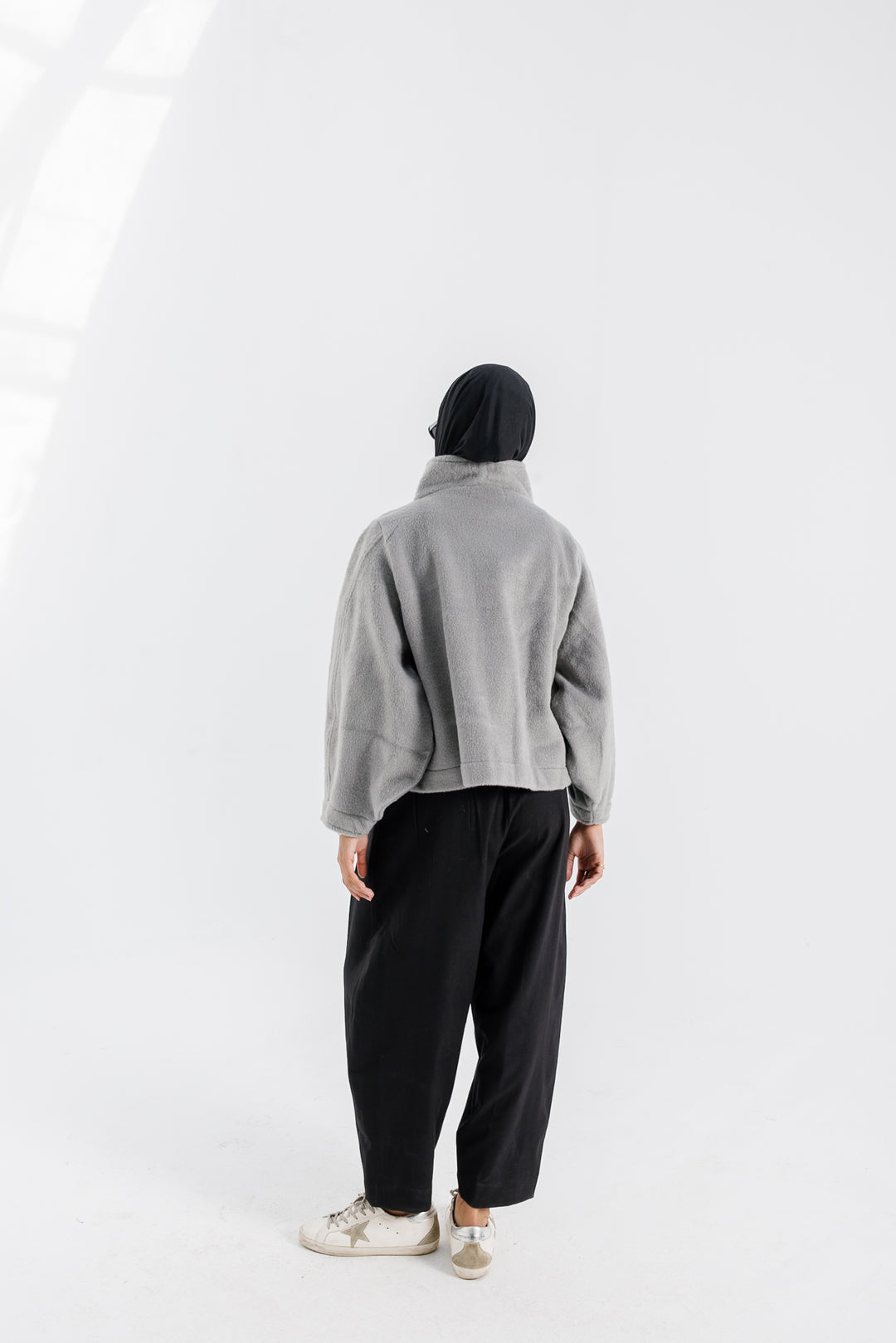 Sided Collar Jacket - Grey