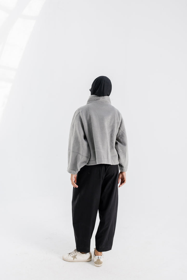 Sided Collar Jacket - Grey