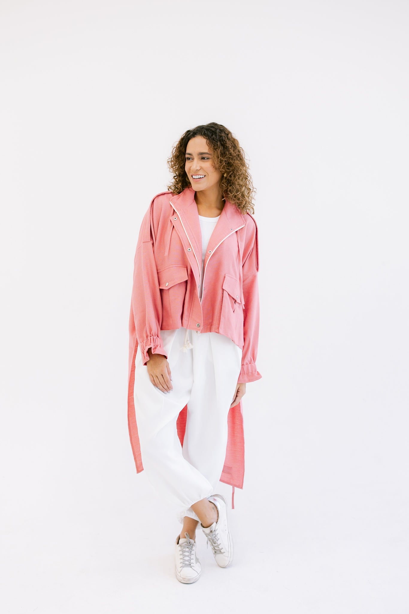 Falling For Fall Jacket - Pink