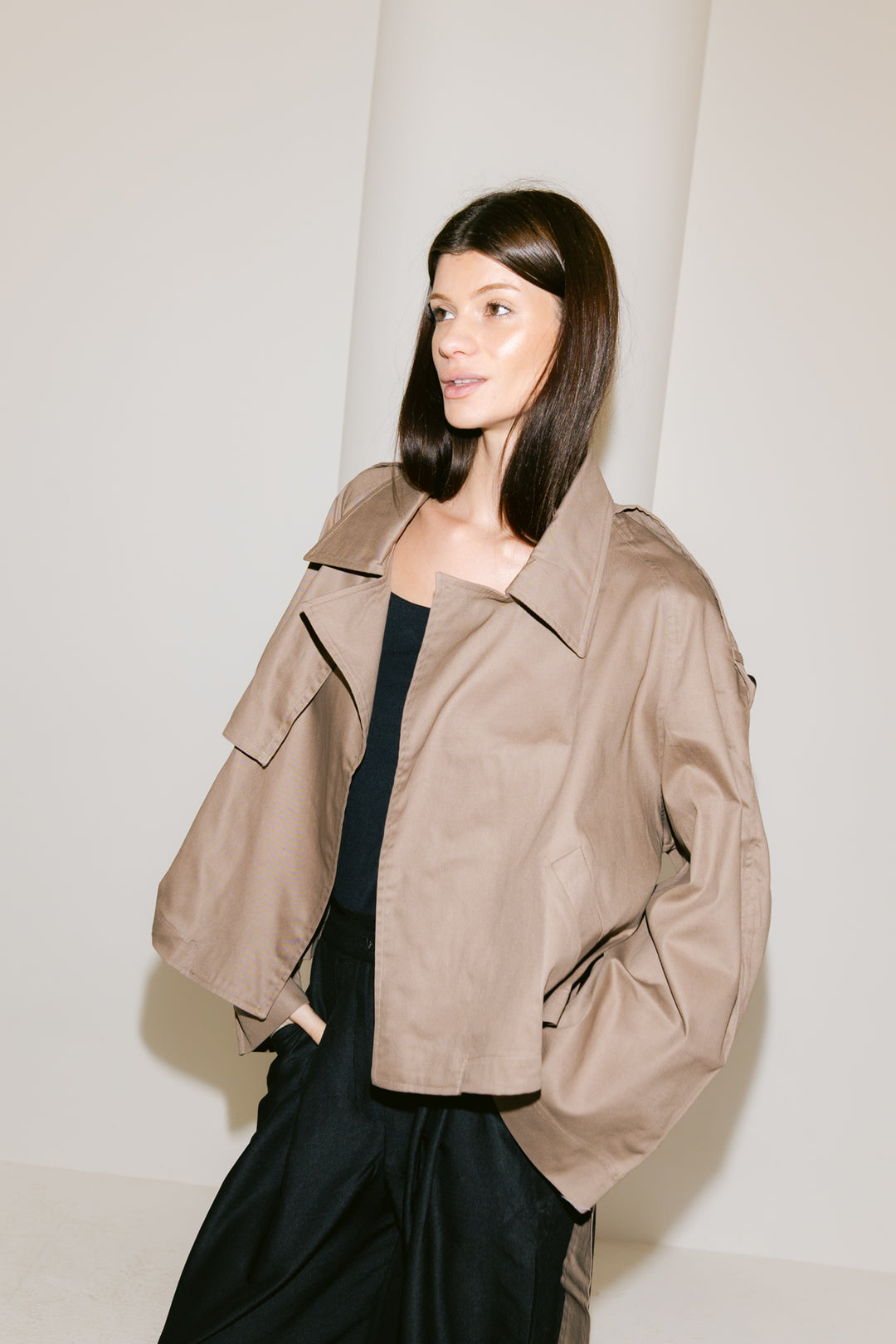 Shortline Trench Jacket - Light Brown