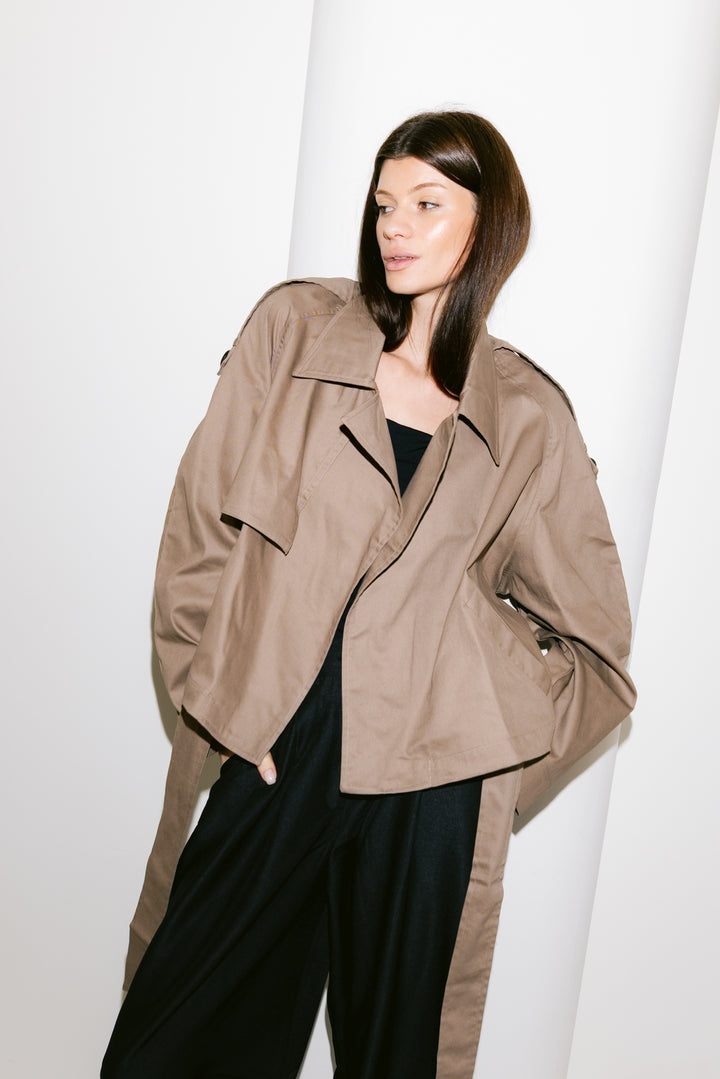 Shortline Trench Jacket - Light Brown