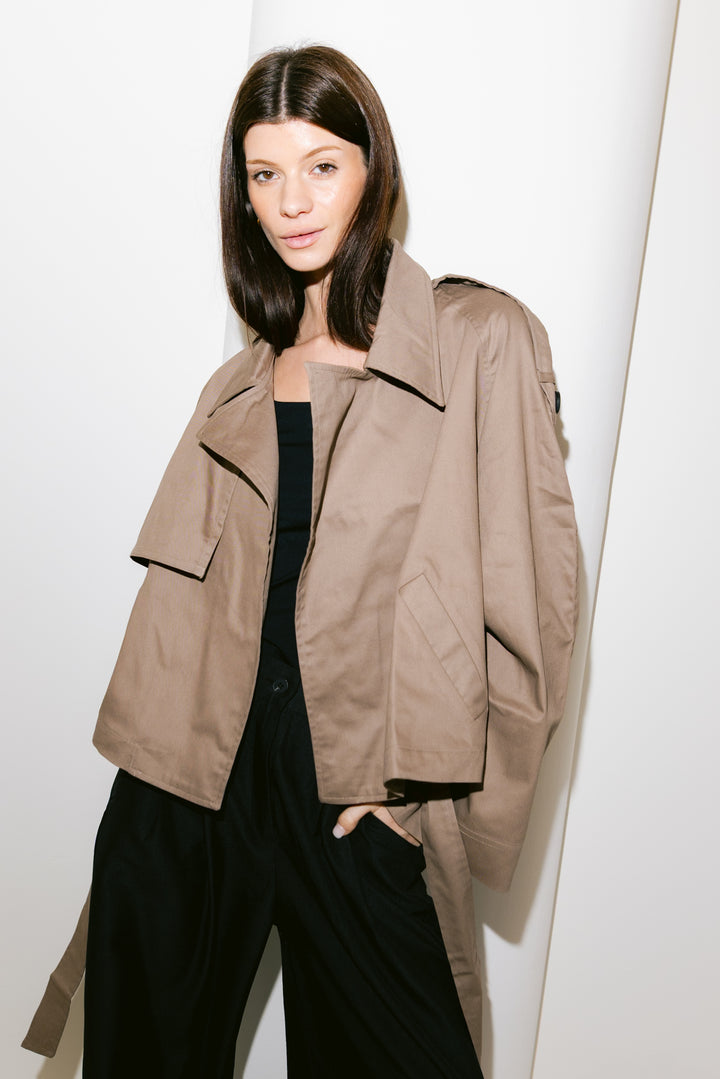 Shortline Trench Jacket - Light Brown