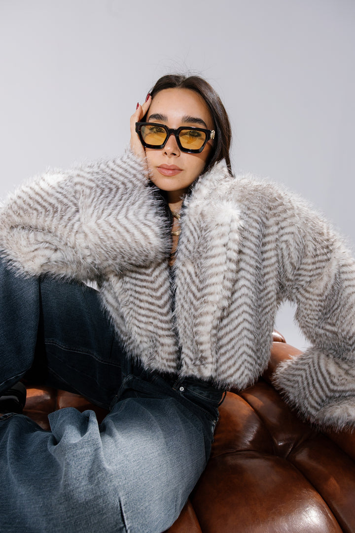 Plush Fur Jacket - Creme (Premium Edition)