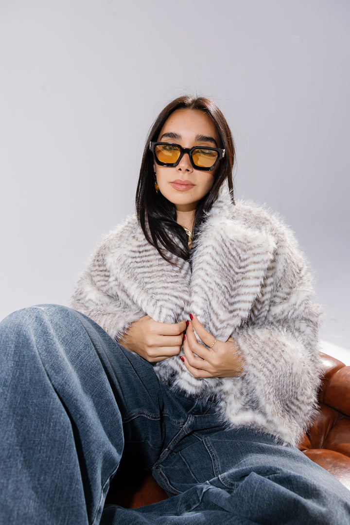 Plush Fur Jacket - Creme (Premium Edition)