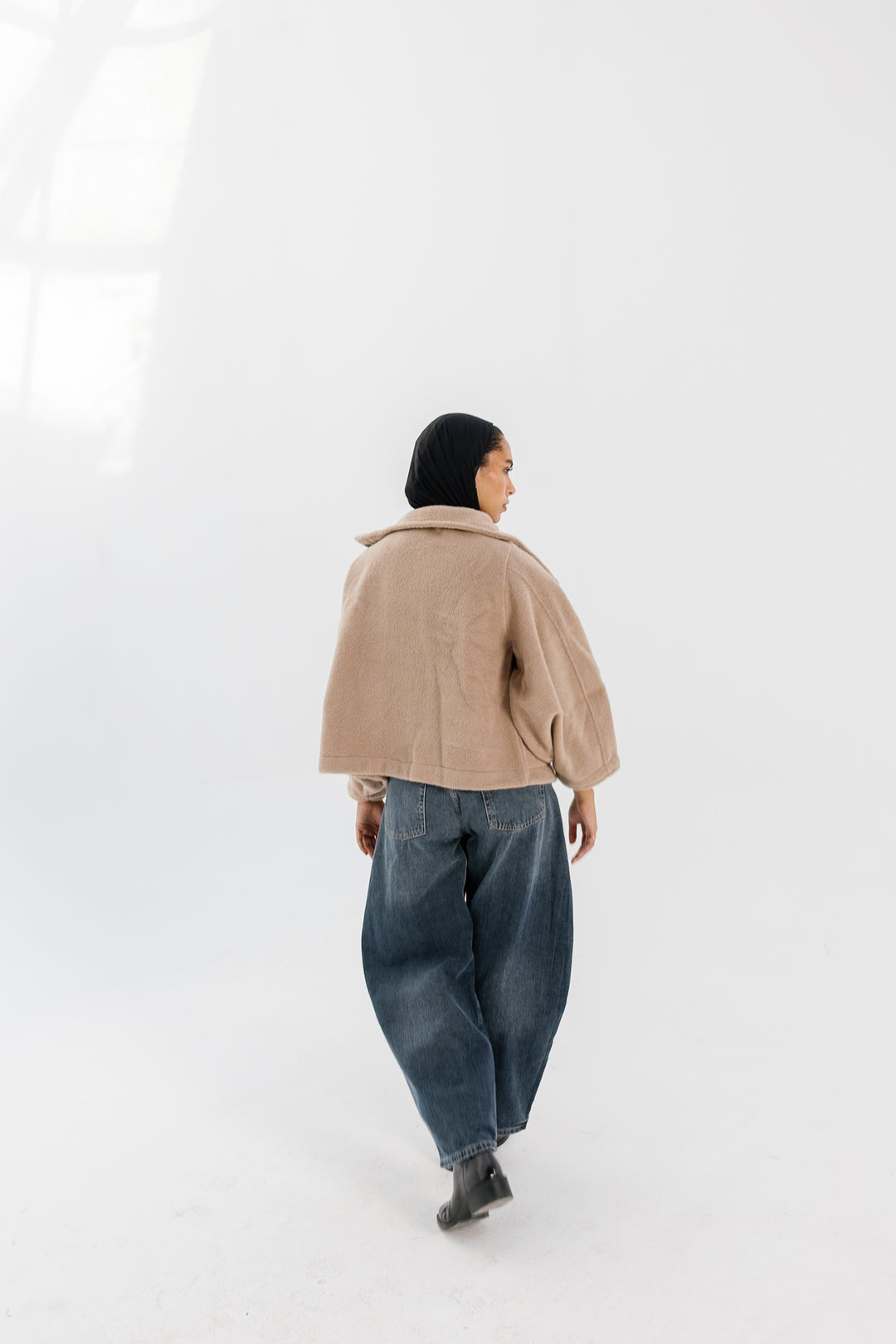 Sided Collar Jacket - Beige