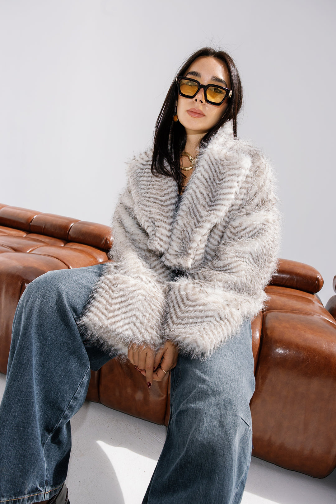 Plush Fur Jacket - Creme (Premium Edition)