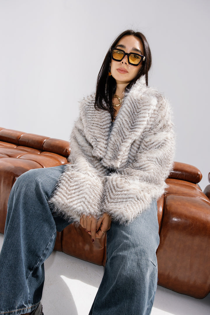 Plush Fur Jacket - Creme (Premium Edition)