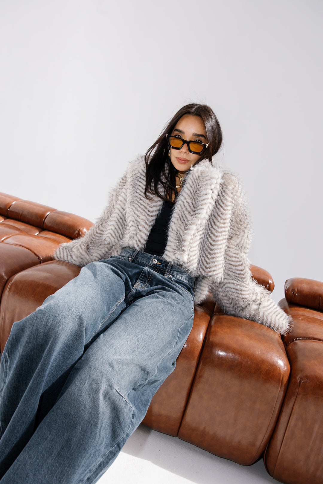 Plush Fur Jacket - Creme (Premium Edition)
