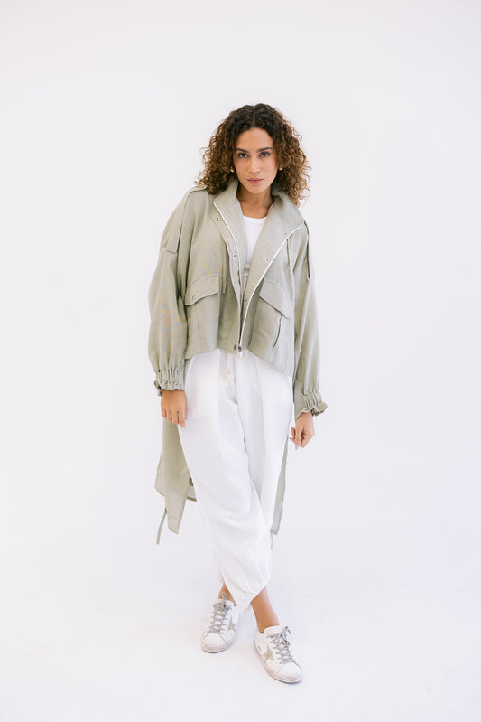 Falling For Fall Jacket - Olive