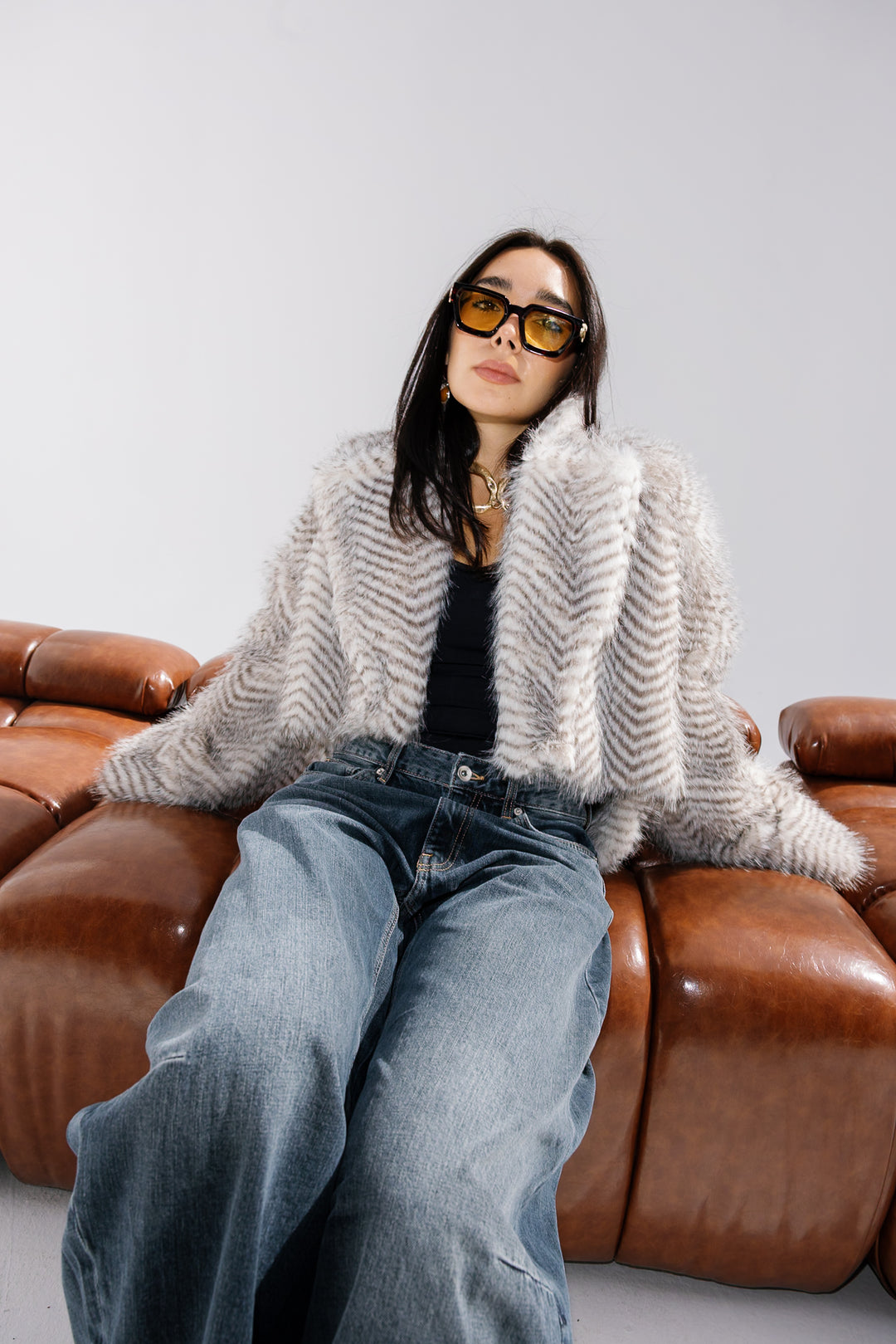 Plush Fur Jacket - Creme (Premium Edition)