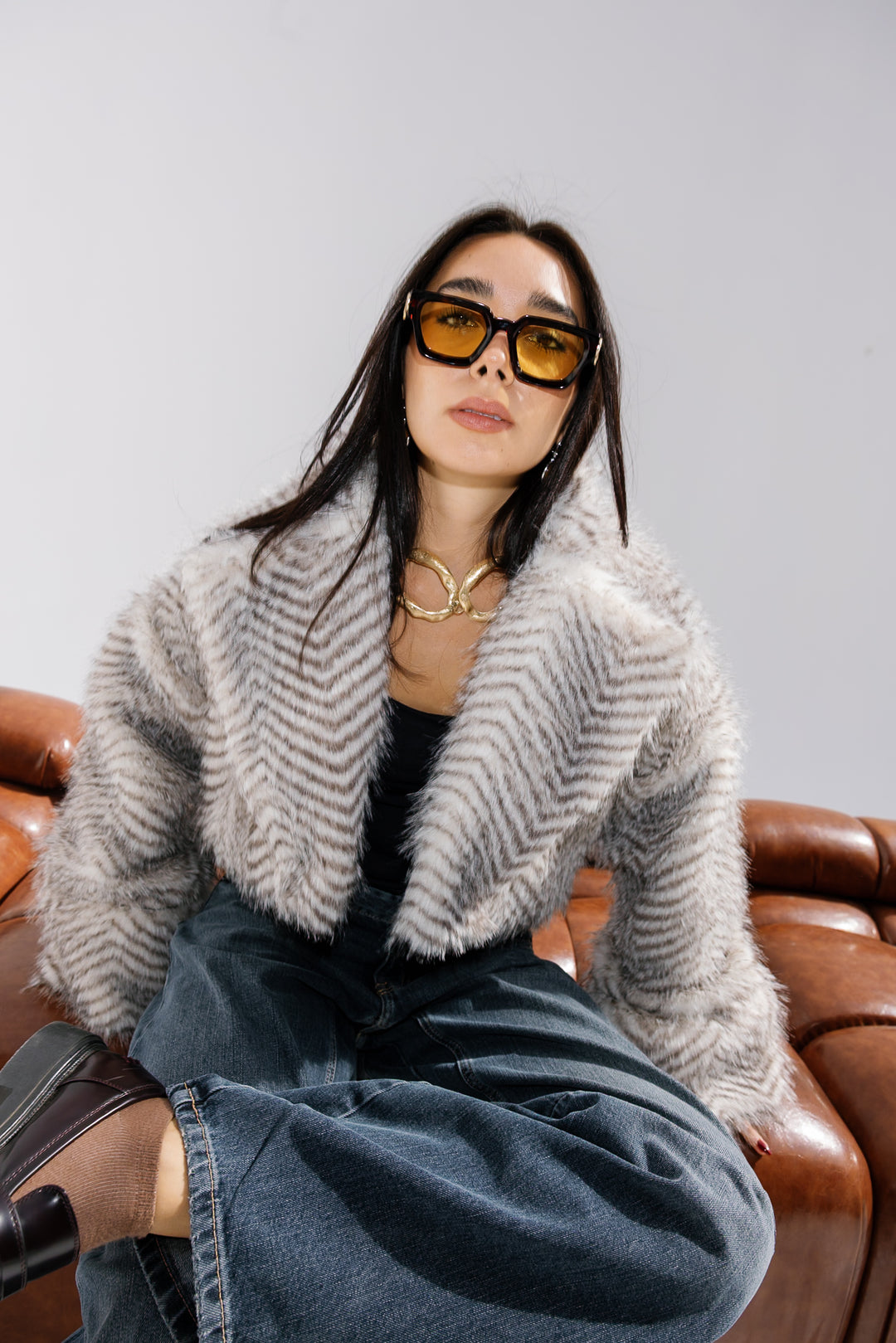 Plush Fur Jacket - Creme (Premium Edition)