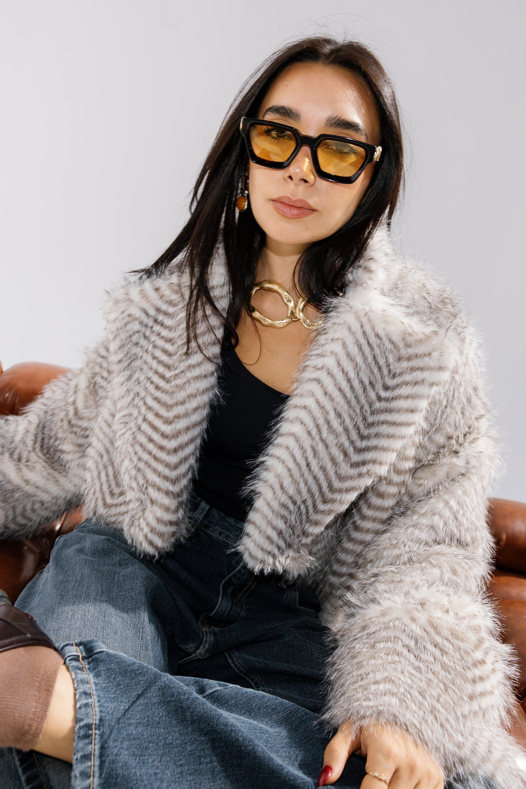 Plush Fur Jacket - Creme (Premium Edition)