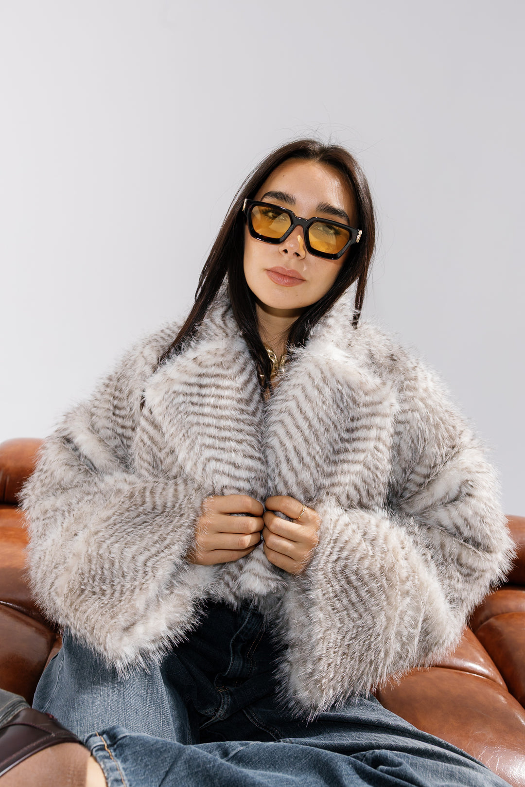 Plush Fur Jacket - Creme (Premium Edition)