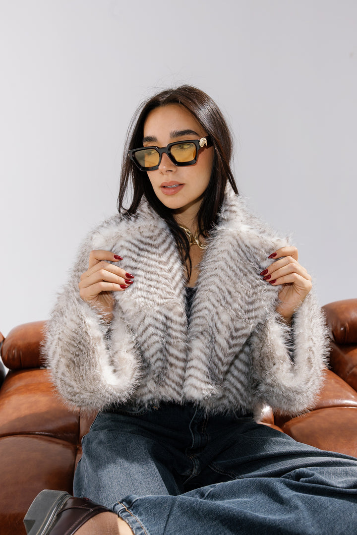 Plush Fur Jacket - Creme (Premium Edition)