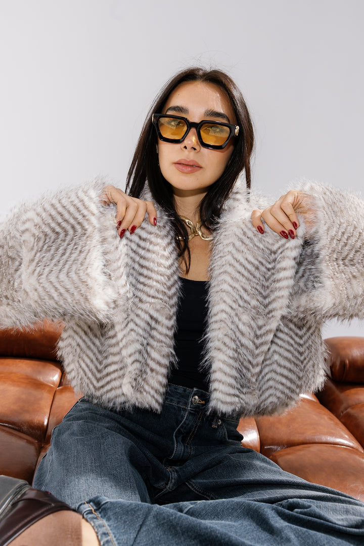 Plush Fur Jacket - Creme (Premium Edition)