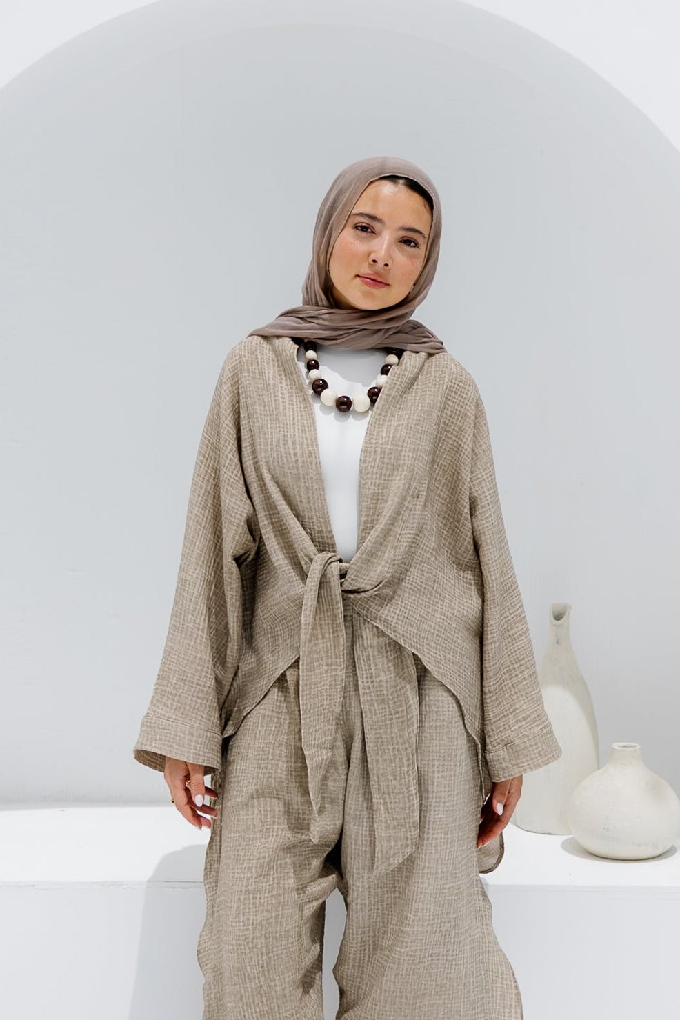 Muslin Tie Top - Olive