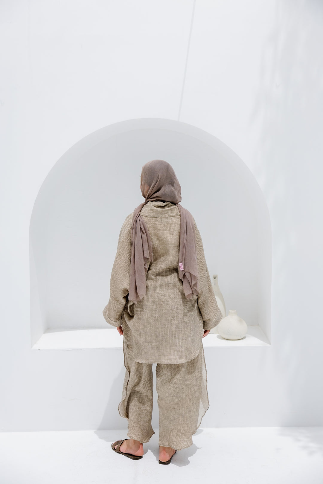 Muslin Tie Top - Olive